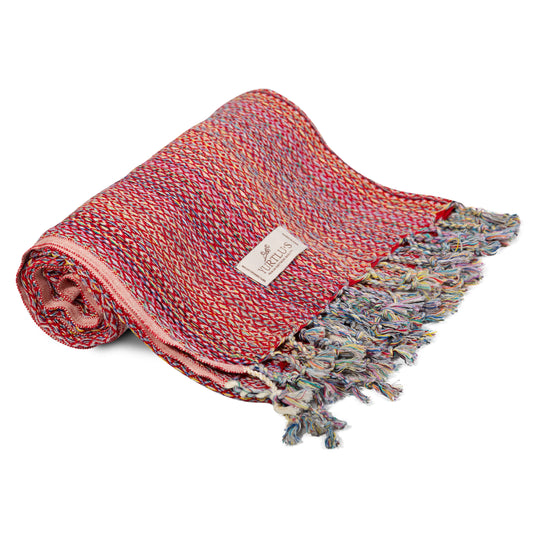 Royal Series Pre-Washed 38"x72" Turkish Towel Highly Absorbent YURTLU'S - Red