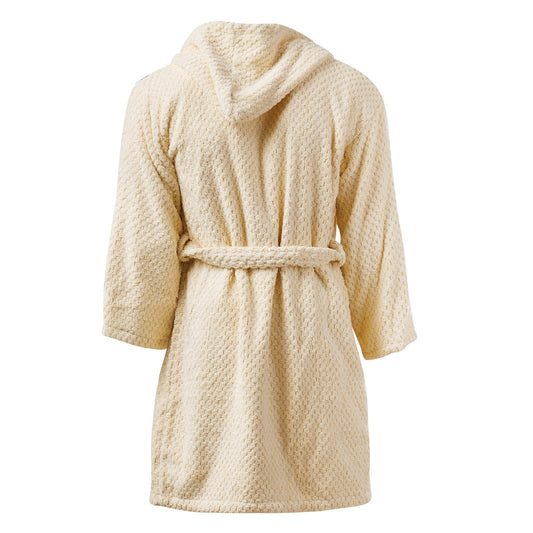 Bubble Handwoven Robe,Pompom Bathrobe Handloom 100% Cotton - Beige