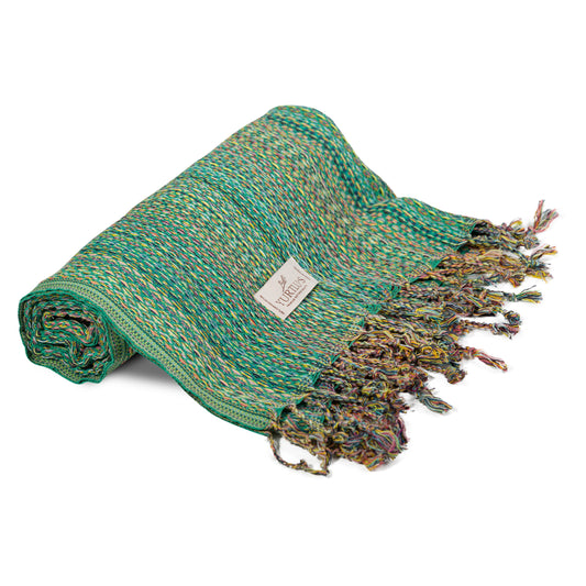 Royal Series Pre-Washed 38"x72" Turkish Towel Highly Absorbent YURTLU'S - Green