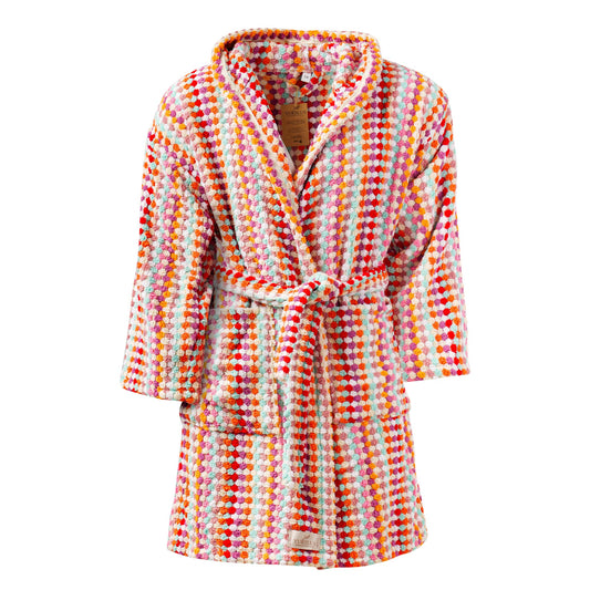 Bubble Handwoven Robe,Pompom Bathrobe Handloom 100% Cotton - Mix 3