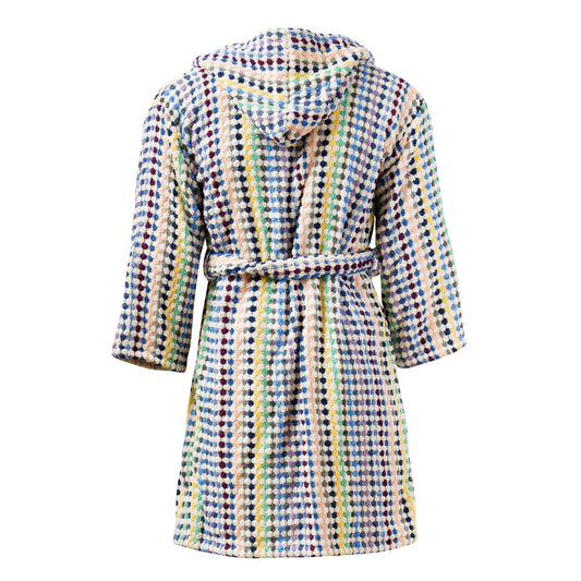 Bubble Handwoven Robe,Pompom Bathrobe Handloom 100% Cotton - Mix 2