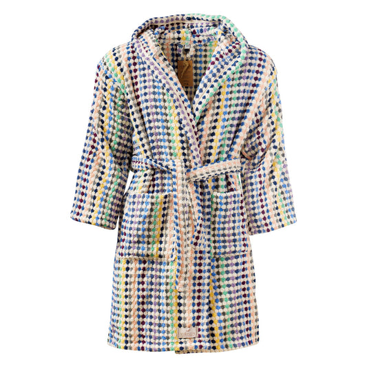 Bubble Handwoven Robe,Pompom Bathrobe Handloom 100% Cotton - Mix 2